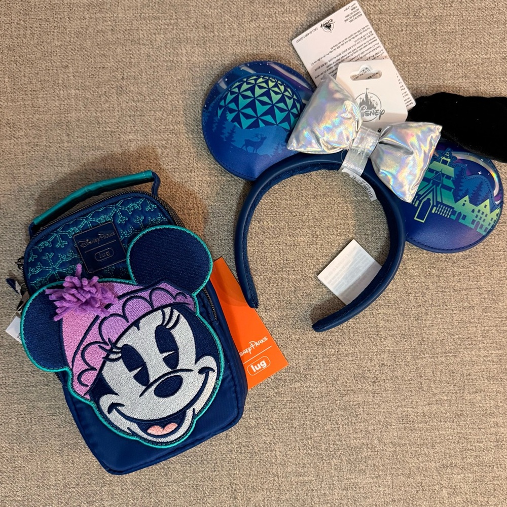 New Disney Epcot Norway Lug Crossbody and Ears